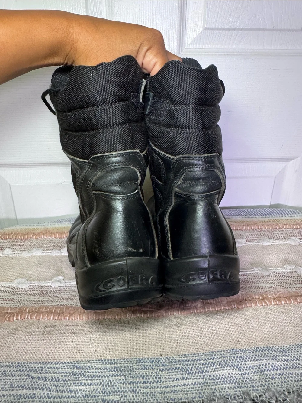 COFRA Men's Black Combat Boots